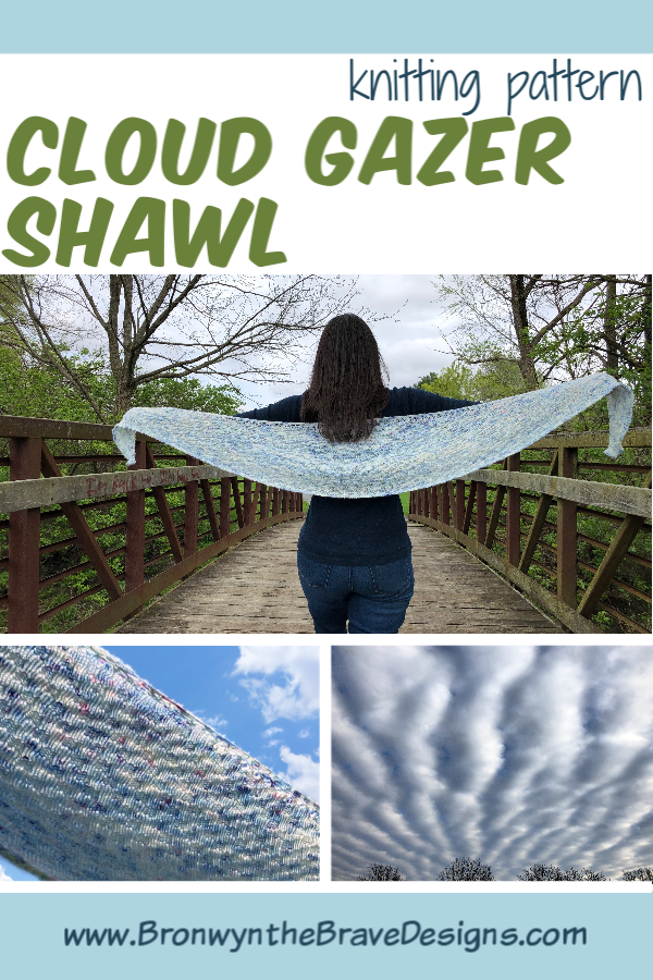 Cloud Gazer Shawl knitting pattern by Bronwyn Hahn